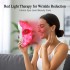 FSA Eligible Red Blue Light Therapy for Face Wrinkles & Acne Reduction, LED Face Mask Light Therapy, Rechargeable Home Beauty LED Mask