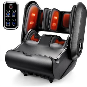 2-in-1 Shiatsu Foot & Calf Massager with Heat