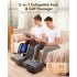 2-in-1 Shiatsu Foot & Calf Massager with Heat