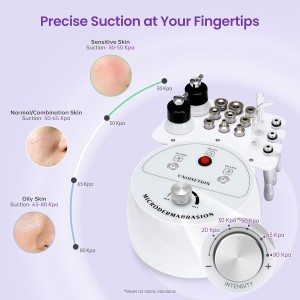 UNOISETION 3-in-1 Diamond Microdermabrasion Machine