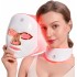 Red Light Therapy for Face and Neck, Red Light Therapy Mask Portable Led Face Mask Cordless, Eye-Protection for True Anti-Wrinkles Skincare at Home