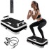 Vibration Plate Exercise Machine with Bluetooth & Push-Up Handles